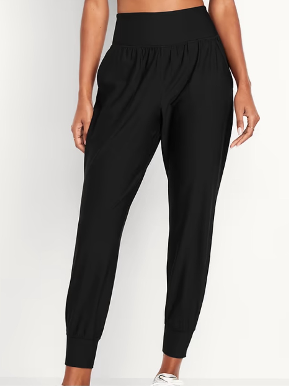 Old Navy High-Waisted PowerSoft Pocket Joggers - Black Jack - Size Medium